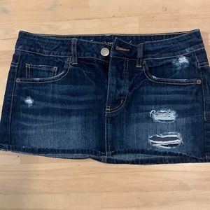 Denim-stretch Jean skirt